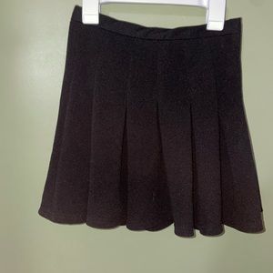 black skirt, zipper, high waisted